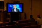 UN secretary-general, Antonio Guterres, delivering his remarks via video during a prayer service for diplomats on the eve of the opening of the 75th session of the General Assembly. Photo: CNS