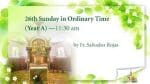Mass from St. Teresa's Church, Kowloon for 26th Sunday in Ordinary Time Hong Kong, September 20, 11....