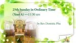 Mass from St. Teresa's Church, Kowloon for 25th Sunday in Ordinary Time Hong Kong, September 20, 11....