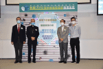 The opening ceremony of the seminar with, from left, Kim Mak, Cardinal Tong, Father Lam and Doctor Fok.