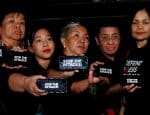 Journalists, including Rappler CEO, Maria Ressa, at a rally for press freedom in February 2019. Photo: CNS/Reuters