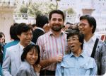 Father Giancarlo Politi (centre). File Photo: PIME