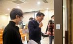 Inspecting the newly confirgured confessionals at Myeongdong Cathedral, Seoul. Photo: Committee for Communications, Archdiocese of Seoul