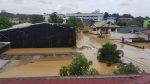 Homes in Marikina, Metro Manila, submerged beneath floodwaters brought on by Typhoon Vamco on November 19. Photo: courtesy of Karlo Samson