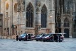 Police stand guard outside St. Stephan’s Cathedral in Vienna on November 3, following a deadly shooting spree in the city the previous day. Photo: CNS/Reuters