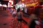 Child sex abusers are known to hang out in red light districts, like this one in Angeles City, the Philippines. Photo: UCAN/Vincent Go