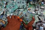 Retrieving circuit boards from discarded computer monitors Karachi, Pakistan. An economic system lacking any ethics leads to a "throwaway" culture of consumption and waste, Pope Francis told members of the Council for Inclusive Capitalism on 11 November 2020. Photo: CNS/Reuters
