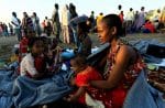 Ethiopian women who fled the fighting in the Tigray region of Ethiopia pictured in Sudan on November 22. Phot: CNS/Reuters