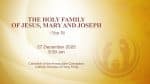 Feast of the Holy Family, from the Cathedral of the Immaculate Conception, Hong Kong, December 27, 9...