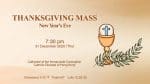 New Year's Eve Mass from the Cathedral of the Immaculate Conception, Hong Kong, December 31, 7.30pm ...