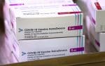 View of the Oxford University/AstraZeneca COVID-19 vaccine boxes. Photo: CNS photo/Reuters