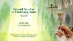 Mass for Second Sunday in Ordinary Time. From the Cathedral of the Immaculate Conception, Hong Kong,...