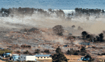 The tsunami sweeps away everything in its path in Natori, Japan, on 11 March 2011. Photo: CNS/Reuters/Kyodo