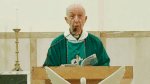 Father Corbelli celebrating Mass at St. Jude’s Church, North Point.