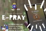 The E-Pray app that allows people to connect with priests for spiritual accompaniment during their Covid-19 isolation. Illustration: CNS /Diocese of Novaliches