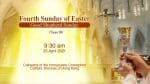 Fourth Sunday of Easter.  From the Cathedral of the Immaculate Conception, Hong Kong, April 25, 9.30...