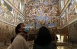 People visit the Sistine Chapel during the reopening of the Vatican Museums after weeks of closure, at the Vatican on May 3. Photo: CNS