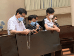 Reciting the Rosary in Ma On Shan parish.