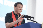 Rodrigo Duterte aduring a speech before village leaders in Mindanao on December 18. Photo: UCAN/courtesy of the Presidential Communications Office