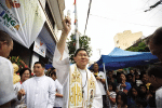 Then-archbishop of Manila, Luis Cardinal Tagle, blesses the Kalinga Centre in 2016. Photo: Facebook page of the Arnold Janssen Kalinga Centre