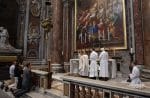 A private Mass at a chapel in St. Peter's Basilica in 2011. File photo: CNS/Paul Haring