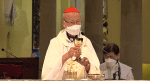 Cardinal Tong celebrating the Pro-Life Day Mass on May 31.