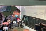 Police sergeant, Hensie Zinampan, being questioned by reporters following his arrest in Manila on May 31. Photo: UCAN/Jervis Manahan