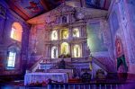 The main altar of the Church of Our Lady of Immaculate Conception [Baclayon Church], Bohol, the central Philippines, under repair in 2014 following the magnitude 7.2 earthquake that struck the island in 2013. Photo: Robi Gallardo