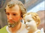 A statue of St. Joseph and the Infant Jesus from the exhibition at Our Lady of Perpetual Help, Tai O, Lantau.