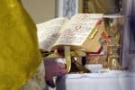 A sacramentary on the altar during a traditional Tridentine Mass. Photo: CNS/Gregory A. Shemitz