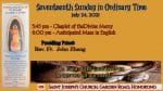 Anticipated Mass (Saturday evening) from St. Joseph's Church, Central, Hong Kong, July 24. 6.00pm (U...