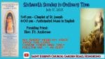 Anticipated Mass (Saturday evening) from St. Joseph's Church, Central, Hong Kong, July 17. 6.00pm (U...