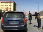 Taliban forces check a vehicle on a street in Kabul, on August 16. Photo: CNS/Reuters