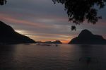 Sunset at El Nido, on the island of Palawan, the Philippines,. The El Nido-Taytay Managed Resource Protected Area is the largest marine sanctuary in the entire Philippines. Photo: Robi Gallardo