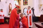 Bishop Cui, left, during his ordination on September 8. Photo: UCAN/chinacatholic.cn
