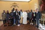 Pope welcomes first group of asylum-seekers from Cyprus