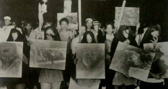 Protests on 50th anniversary of martial law in Philippines