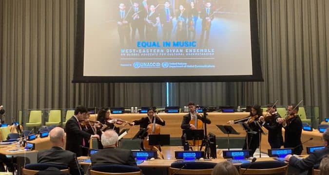 Israeli-Palestinian orchestra models peace in concert
