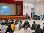 Bishop addresses concerns of diocese’s young people