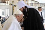 Pope greets Russian Orthodox official