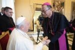 Taiwan’s first indigenous bishop meets Pope Francis