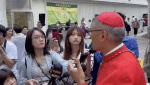 'Bridge Church'.. Cardinal Chow meets the press after celebrating first Mass in Hong Kong following ...