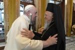Journey toward Catholic-Orthodox unity began with an embrace, pope says