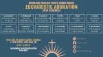 Diocesan English Youth, Eucharistic Adoration schedule for 2024