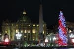 Creche and Christmas tree in St. Peter’s Square