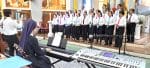 Singing in prayers at St. Joseph’s