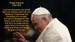 The pope who smelled of his sheep passes away on Easter Monday, aged 88