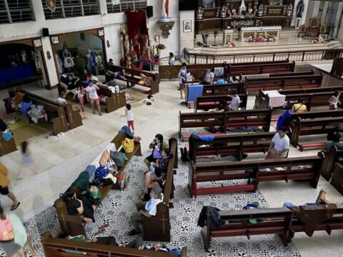 Appeals for aid as flooding displaces thousands in the Philippines