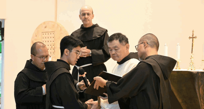Franciscan Brother Francesco Li professes solemn vows