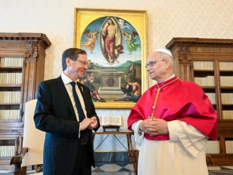 Pope Leo meets Israeli president, discusses ‘tragic’ situation in Gaza